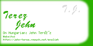 terez jehn business card